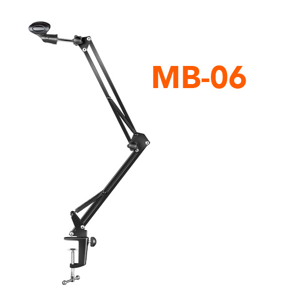 PEDESTAL DE MICRÓFONO BRAZO EXTENSIBLE MB-06