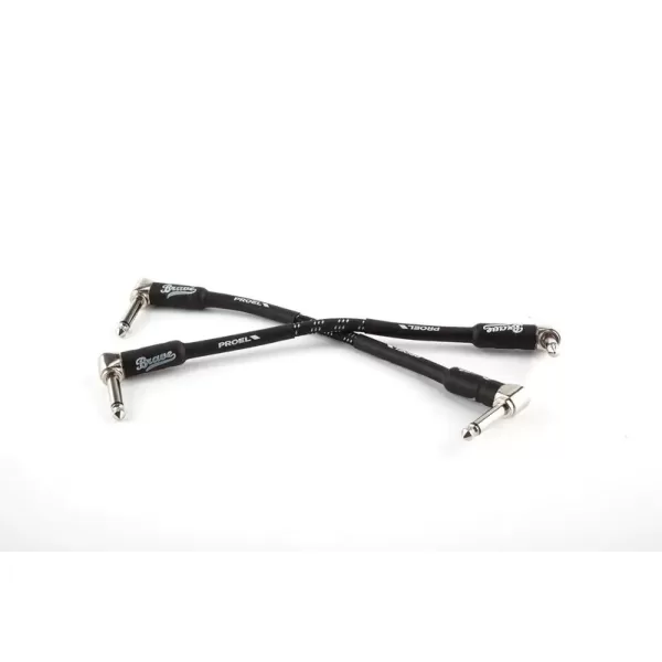 CABLE PROEL BRV130LU015BW  INSTR.CABLE.SET.2*6,3.MN.ANG.BW.YE.COTT