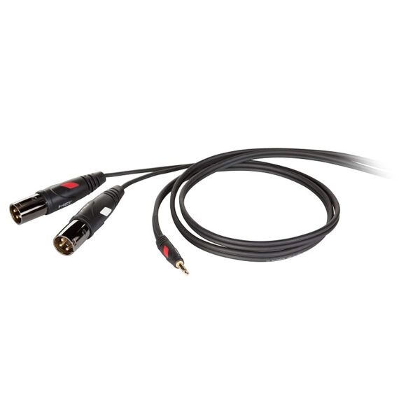 CABLE PROEL DHG595LU3 PLUG 3,5 ST A 2 PLUG CANON 3M