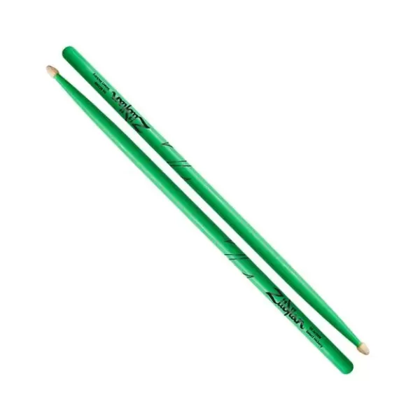 BAQ ZILDJIAN 5A ACORN NEON GREEN Z5AACDGG