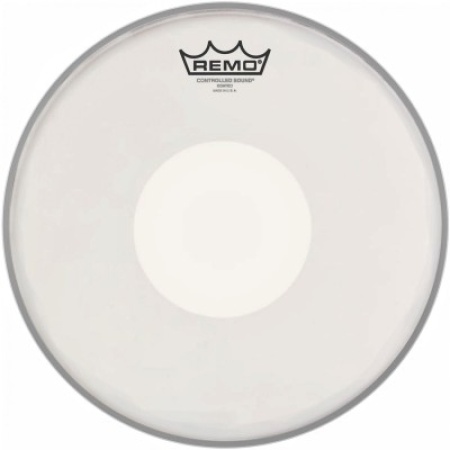 PARCHE REMO 13" CS-0313-00 CONTROLLED SOUND CLEAR PUNTO BLANCO