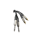 CABLE PROEL DHT535LU3 ADAPT 2XRCA 2X6,3 JM RN 3M